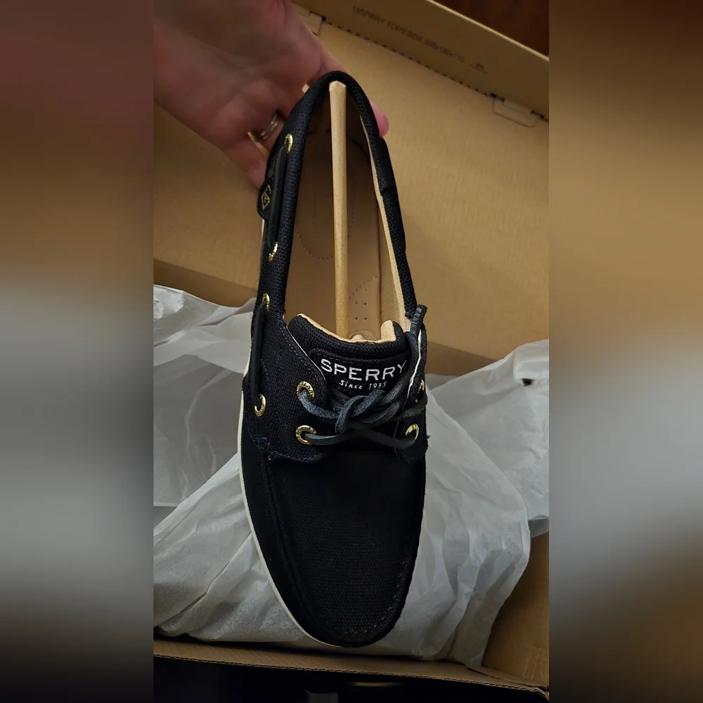 Sperry Womens Koifish Cheetah Black 9 - Picture 2 of 3
